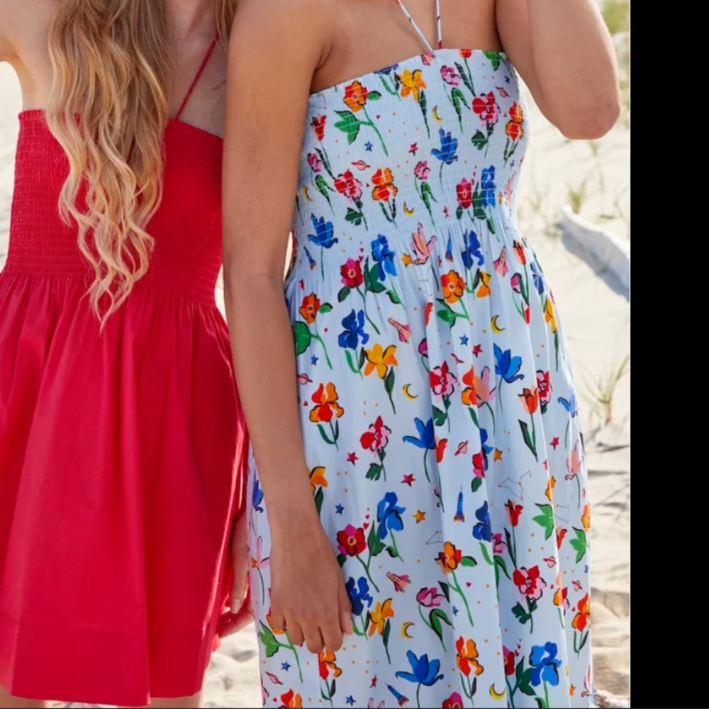 Hill House Home Blue Space Floral small dress